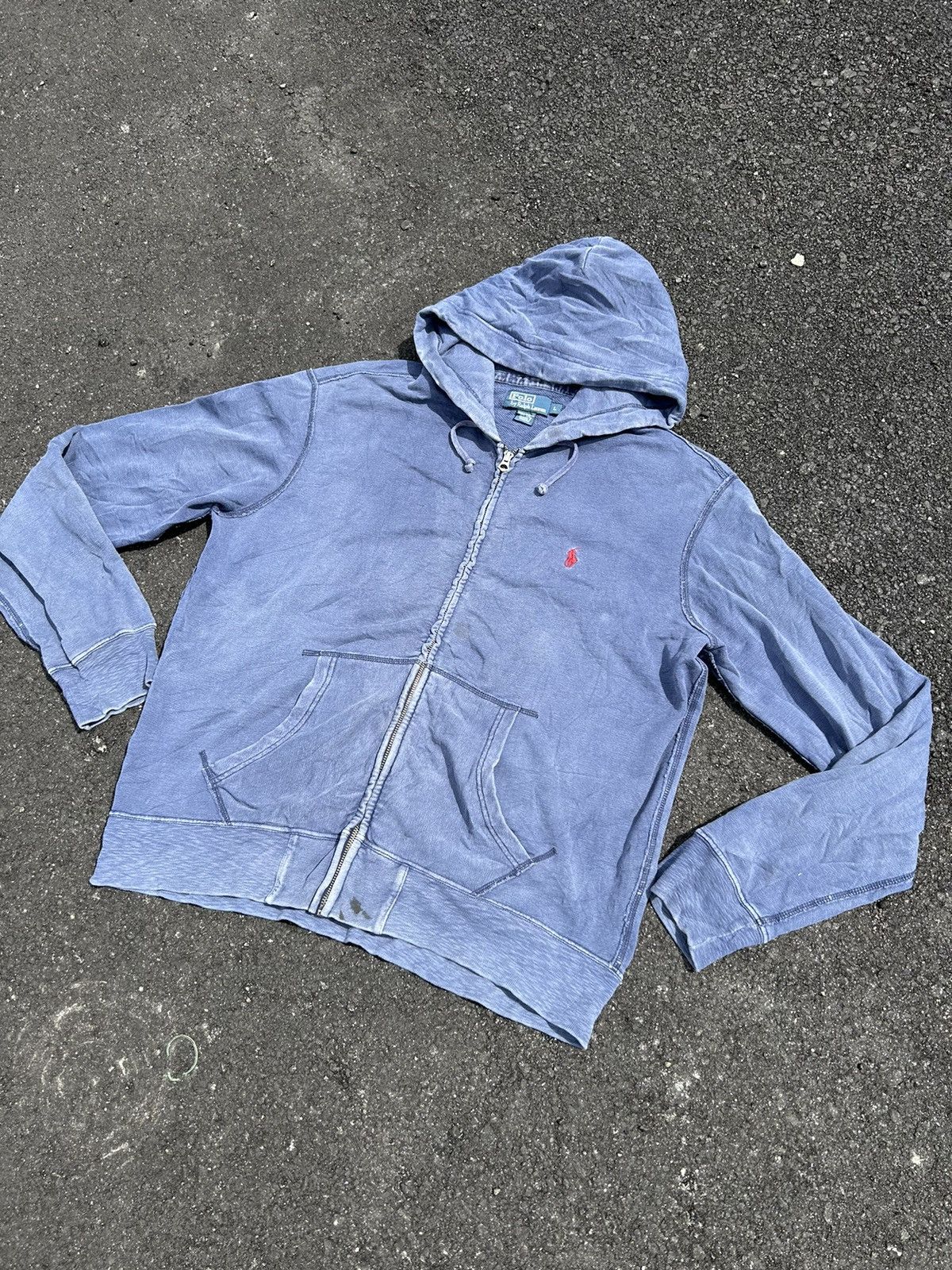 Polo Ralph Lauren × Vintage RARE VINTAGE POLO RALPH LAUREN PULL OVER HOODIE🔥‼️ Size US XL / EU 56 / 4 - 1 Thumbnail