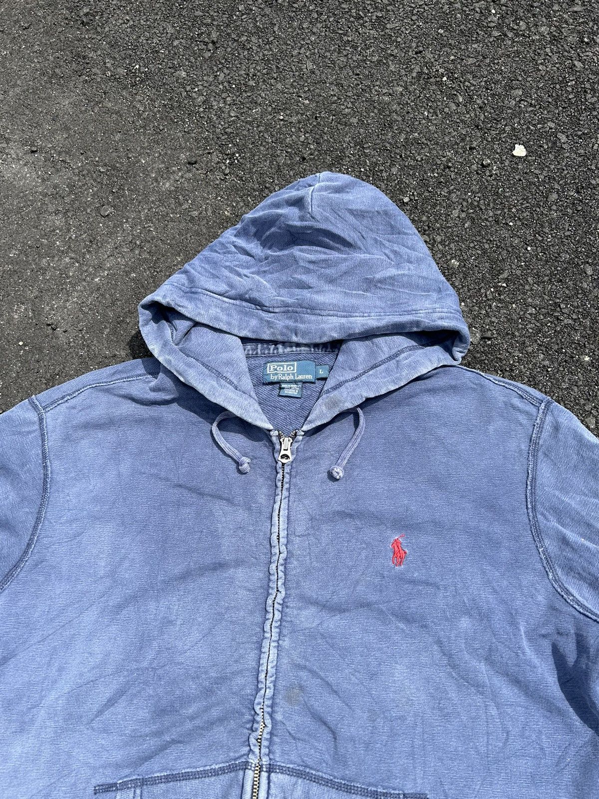 Polo Ralph Lauren × Vintage RARE VINTAGE POLO RALPH LAUREN PULL OVER HOODIE🔥‼️ Size US XL / EU 56 / 4 - 4 Thumbnail