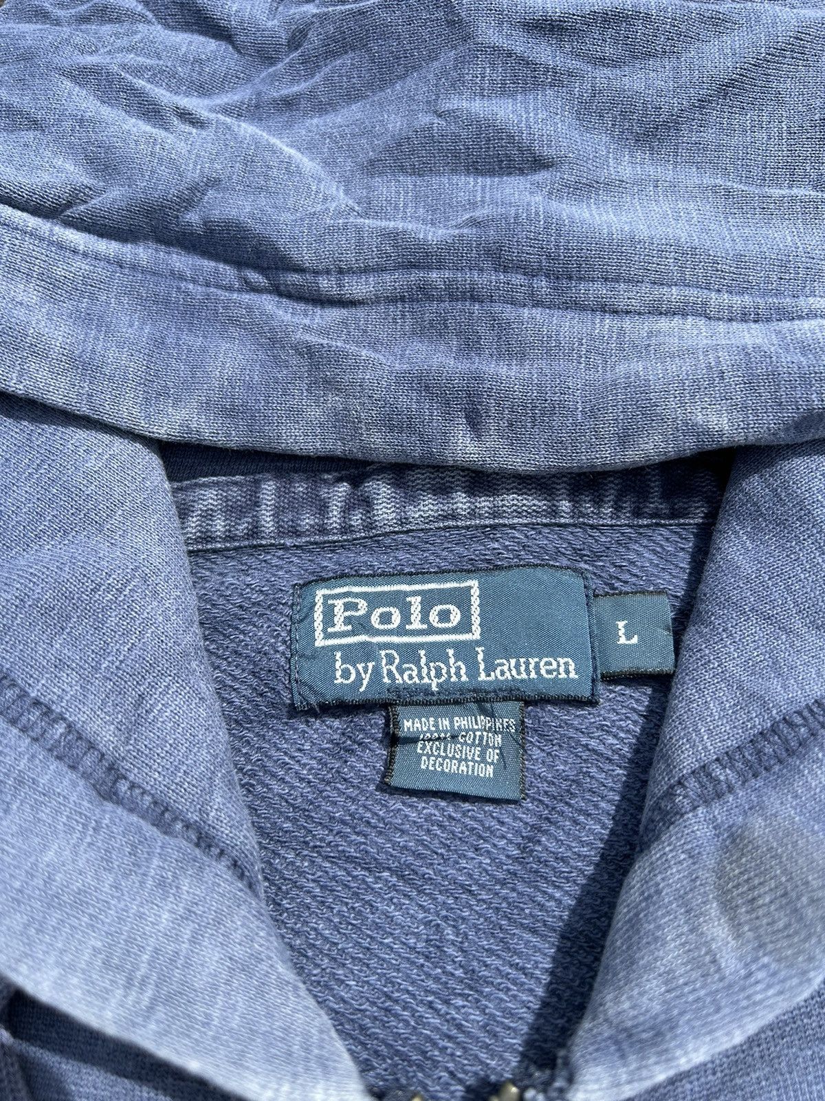 Polo Ralph Lauren × Vintage RARE VINTAGE POLO RALPH LAUREN PULL OVER HOODIE🔥‼️ Size US XL / EU 56 / 4 - 8 Thumbnail