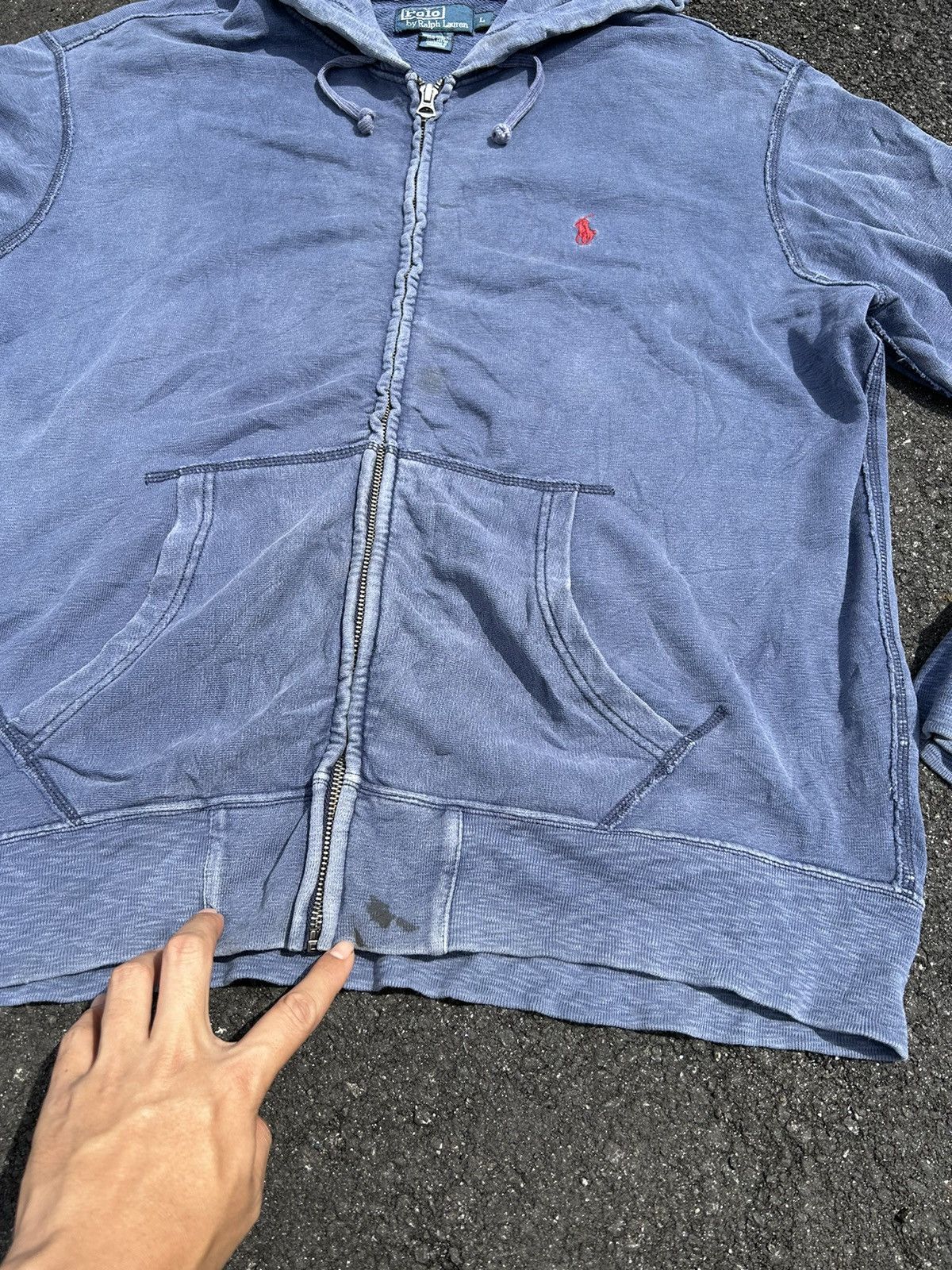 Polo Ralph Lauren × Vintage RARE VINTAGE POLO RALPH LAUREN PULL OVER HOODIE🔥‼️ Size US XL / EU 56 / 4 - 5 Thumbnail