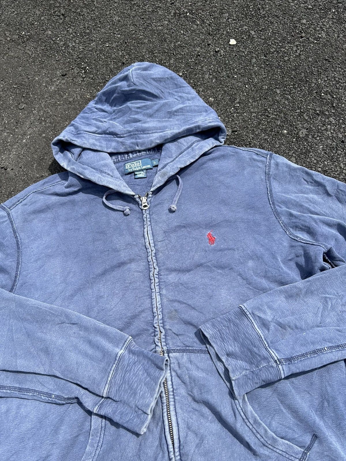 Polo Ralph Lauren × Vintage RARE VINTAGE POLO RALPH LAUREN PULL OVER HOODIE🔥‼️ Size US XL / EU 56 / 4 - 6 Thumbnail