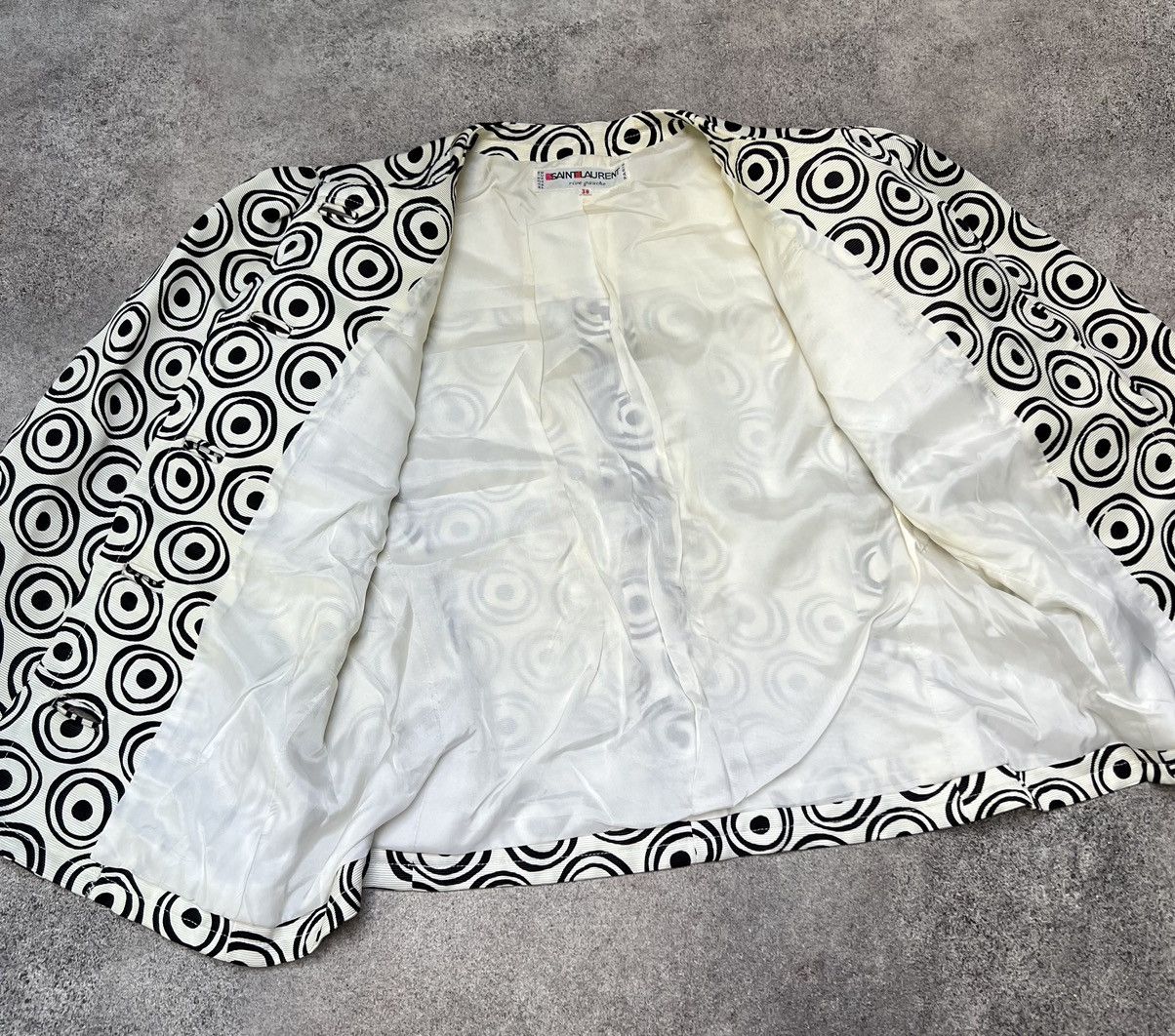 Saint Laurent Paris × Yves Saint Laurent Yves Saint Laurent Rive Gauche vintage abstract blazer Size S / US 4 / IT 40 - 8 Thumbnail