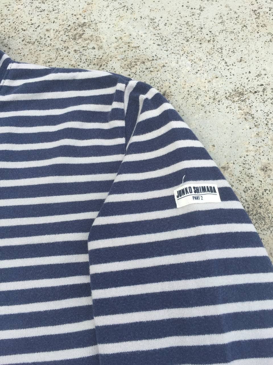 Junko Shimada Vintage Junko Shimada striped mockneck sweater Size M / US 6-8 / IT 42-44 - 2 Thumbnail