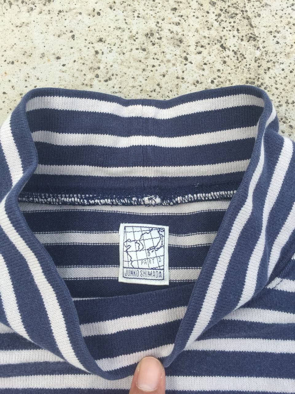 Junko Shimada Vintage Junko Shimada striped mockneck sweater Size M / US 6-8 / IT 42-44 - 3 Thumbnail