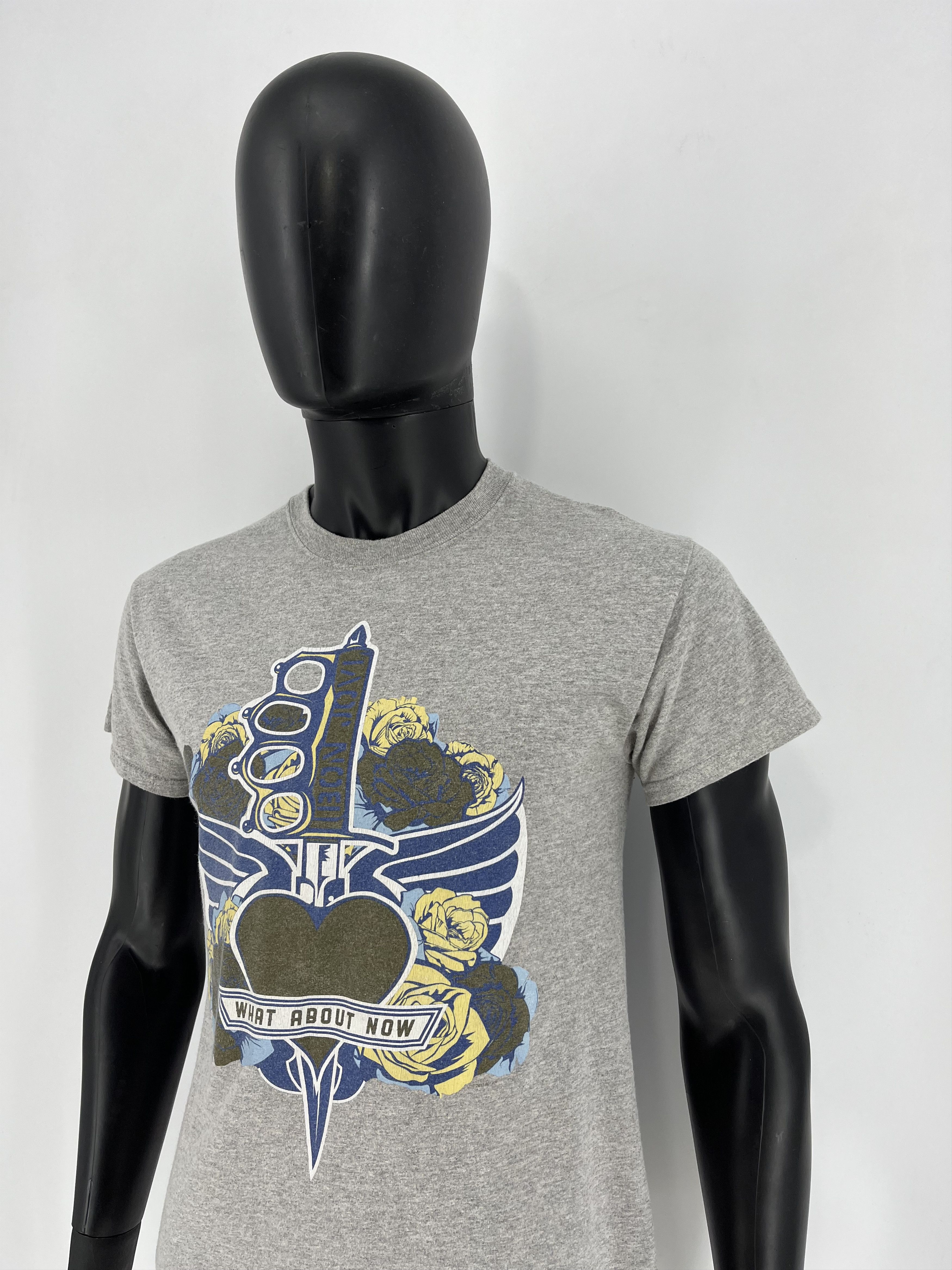 Band Tees Mens Vintage T Shirt Bon Jovi 2013 The world Tour Size S Size US S / EU 44-46 / 1 - 4 Thumbnail