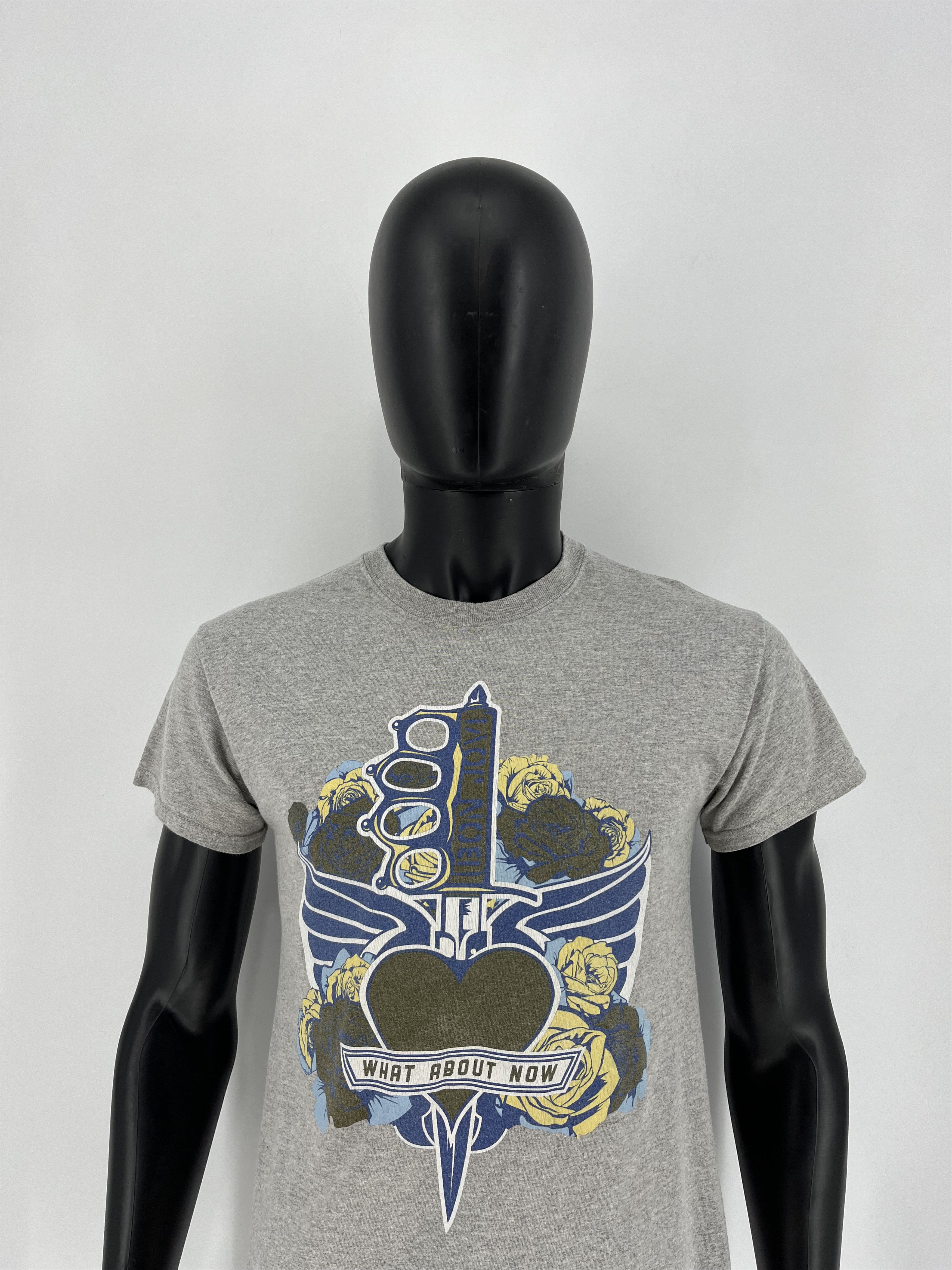 Band Tees Mens Vintage T Shirt Bon Jovi 2013 The world Tour Size S Size US S / EU 44-46 / 1 - 1 Thumbnail