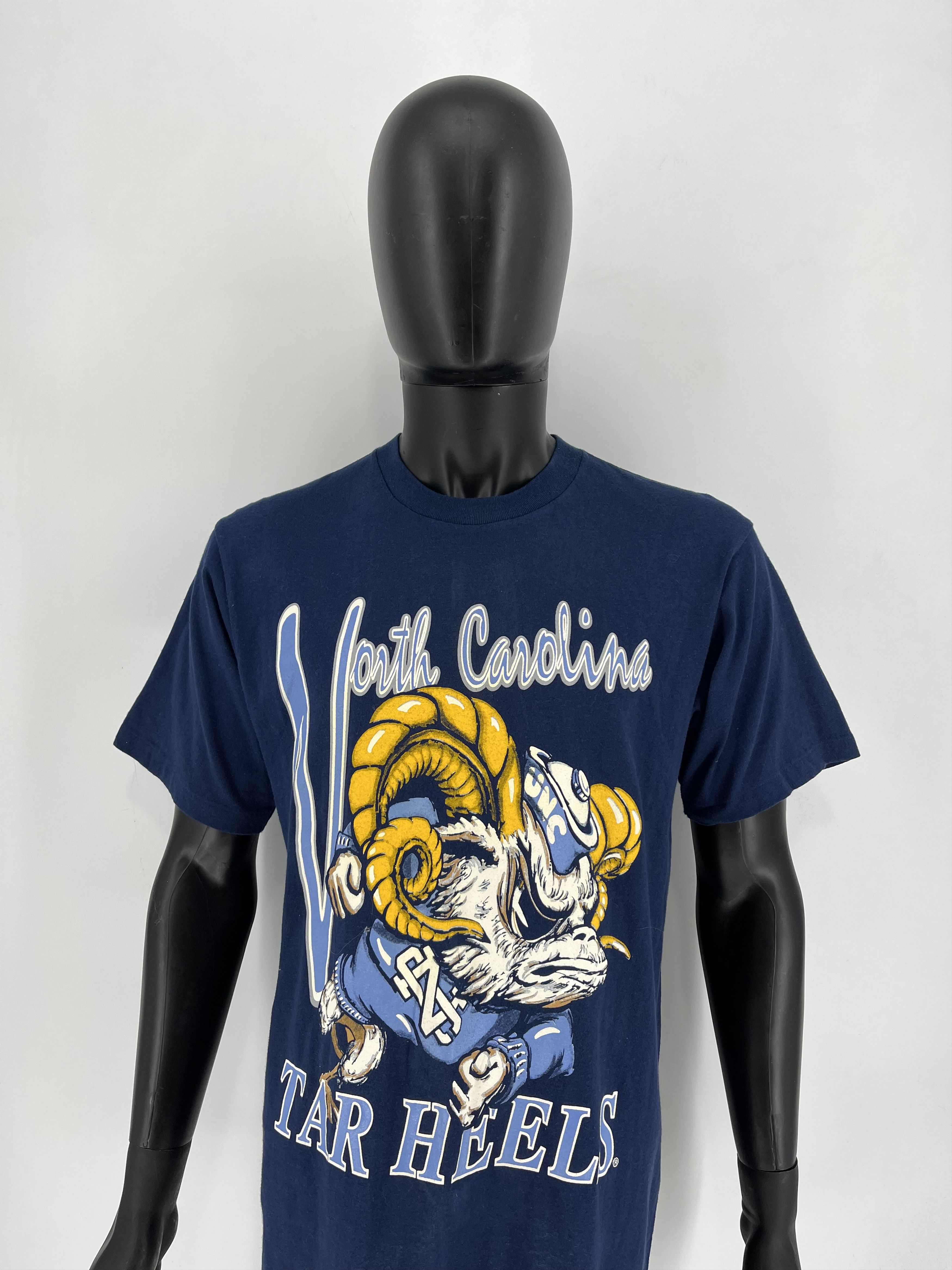 image of American College x NBA Vintage 90's North Carolina Tar Heels Tee, Single Stitch, Men's (Size Medium