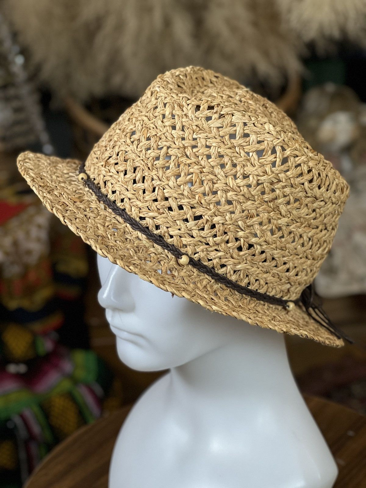 Japanese Brand Vintage Japanese Straw Hat Size5758 cm Grailed