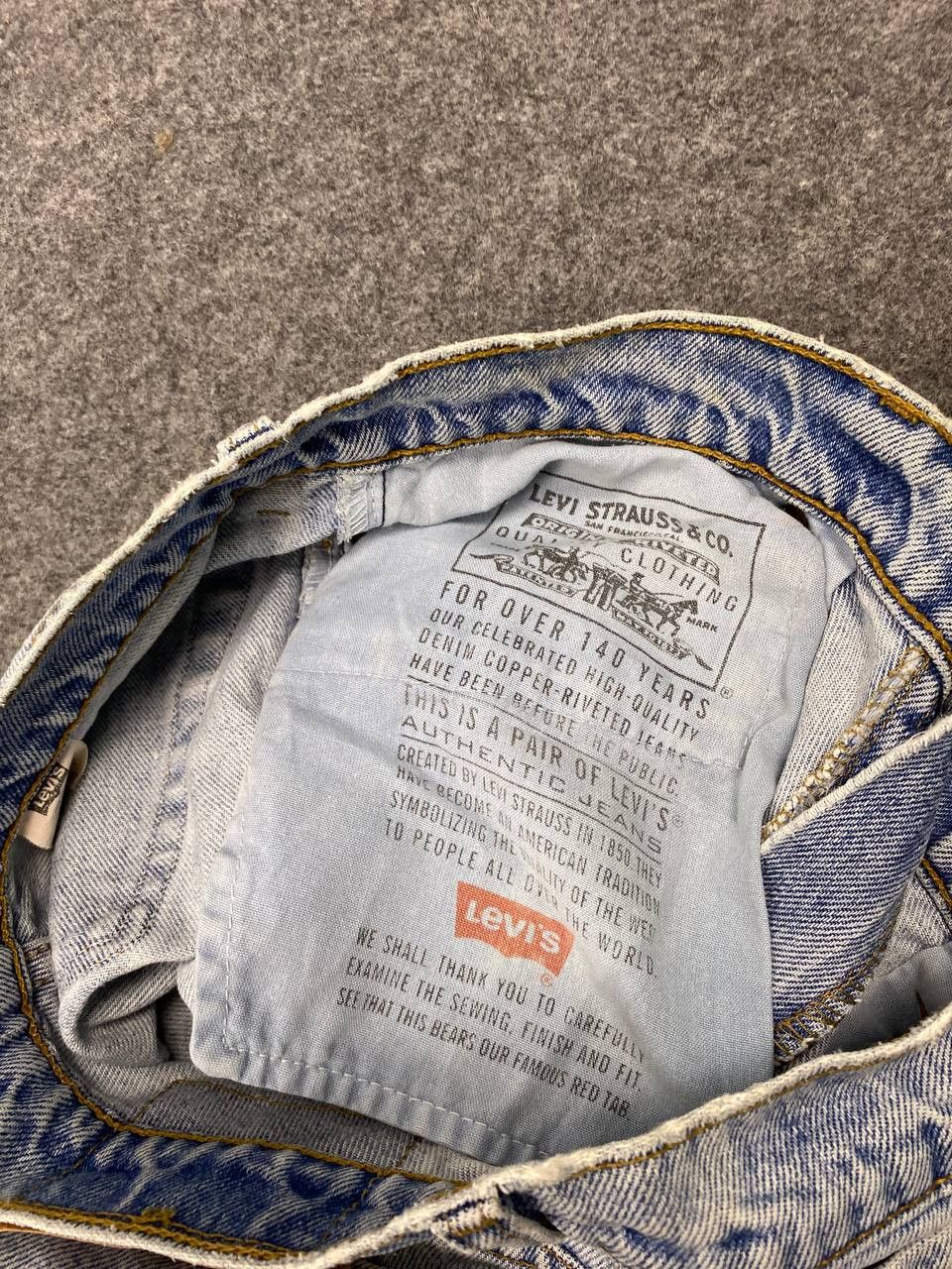 Levi's vintage levis 550 distressed denim Size US 30 / EU 46 - 14 Thumbnail