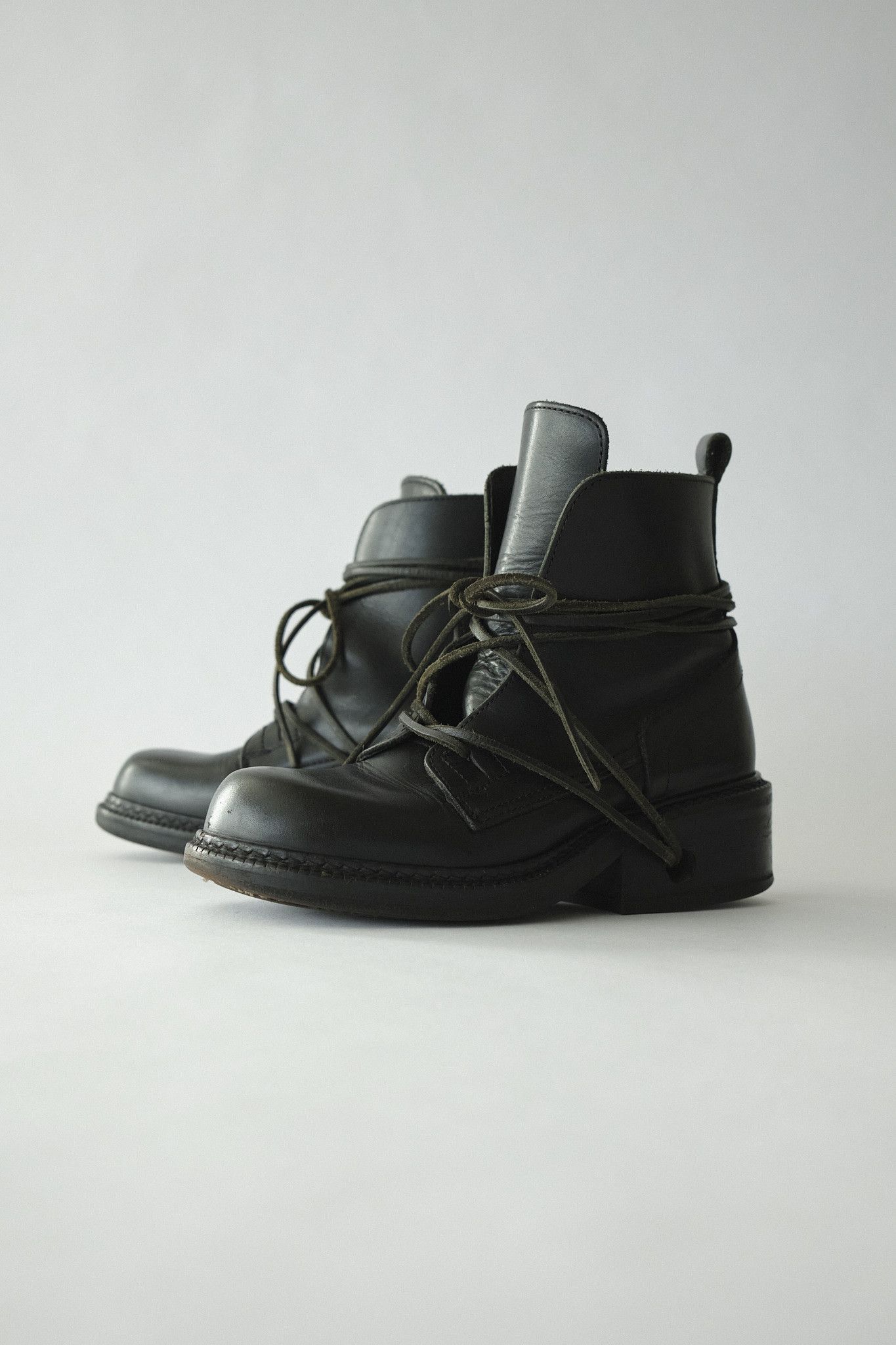 Dirk Bikkembergs DIRK BIKKEMBERGS LACE THROUGH HEEL BOOTS | Grailed