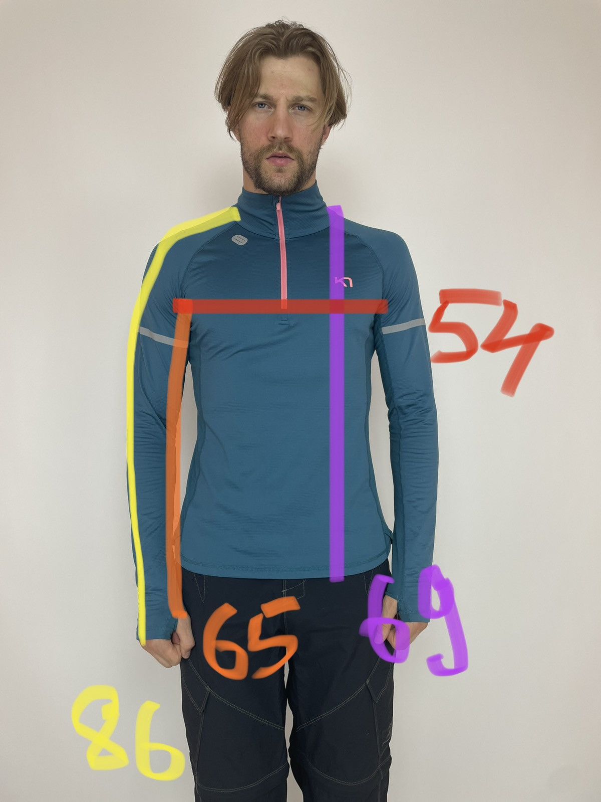 Other KARI TRAA Termo Half zip Pullover size XL Size US L / EU 52-54 / 3 - 11 Thumbnail