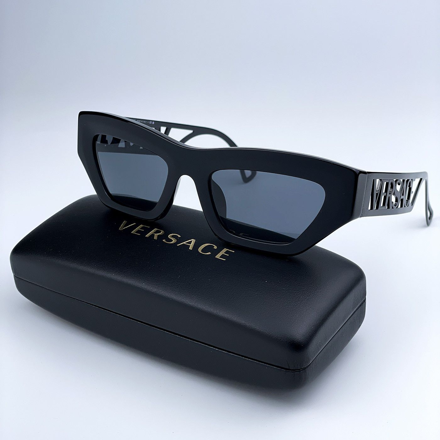 New - Versace Black New Ve4378-0VE4378 Cat Eye Eyewear Sunglasses Versace Women main image 4