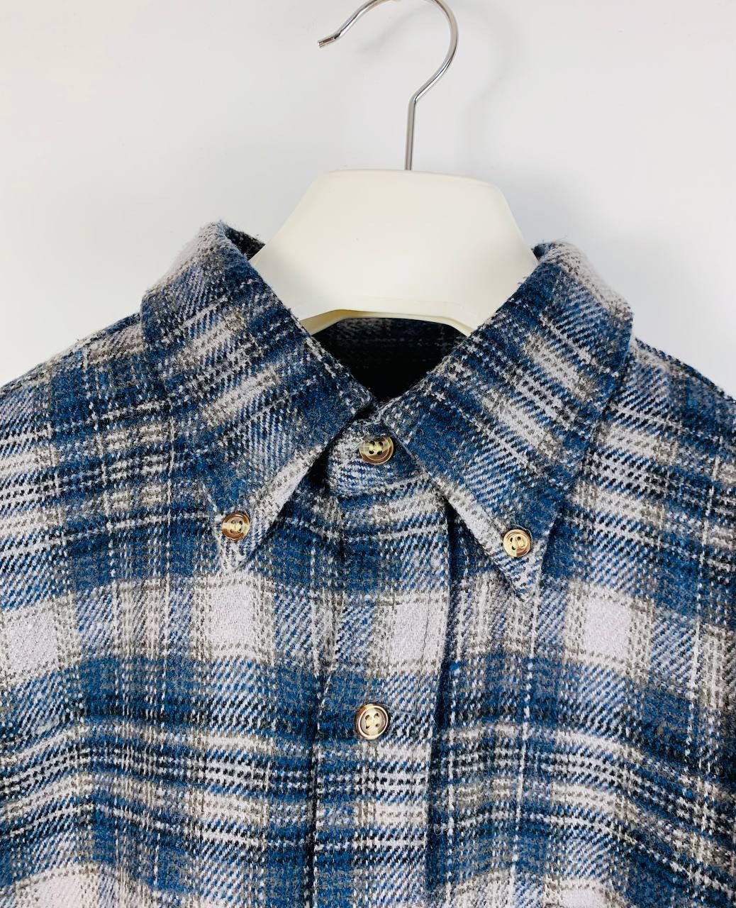 Vintage Vintage shirt button ups checkered wool Size US M / EU 48-50 / 2 - 2 Thumbnail