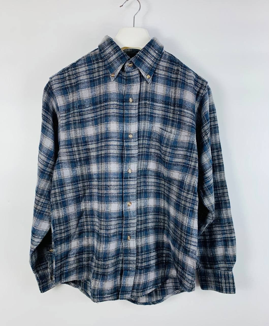 Vintage Vintage shirt button ups checkered wool Size US M / EU 48-50 / 2 - 1 Thumbnail