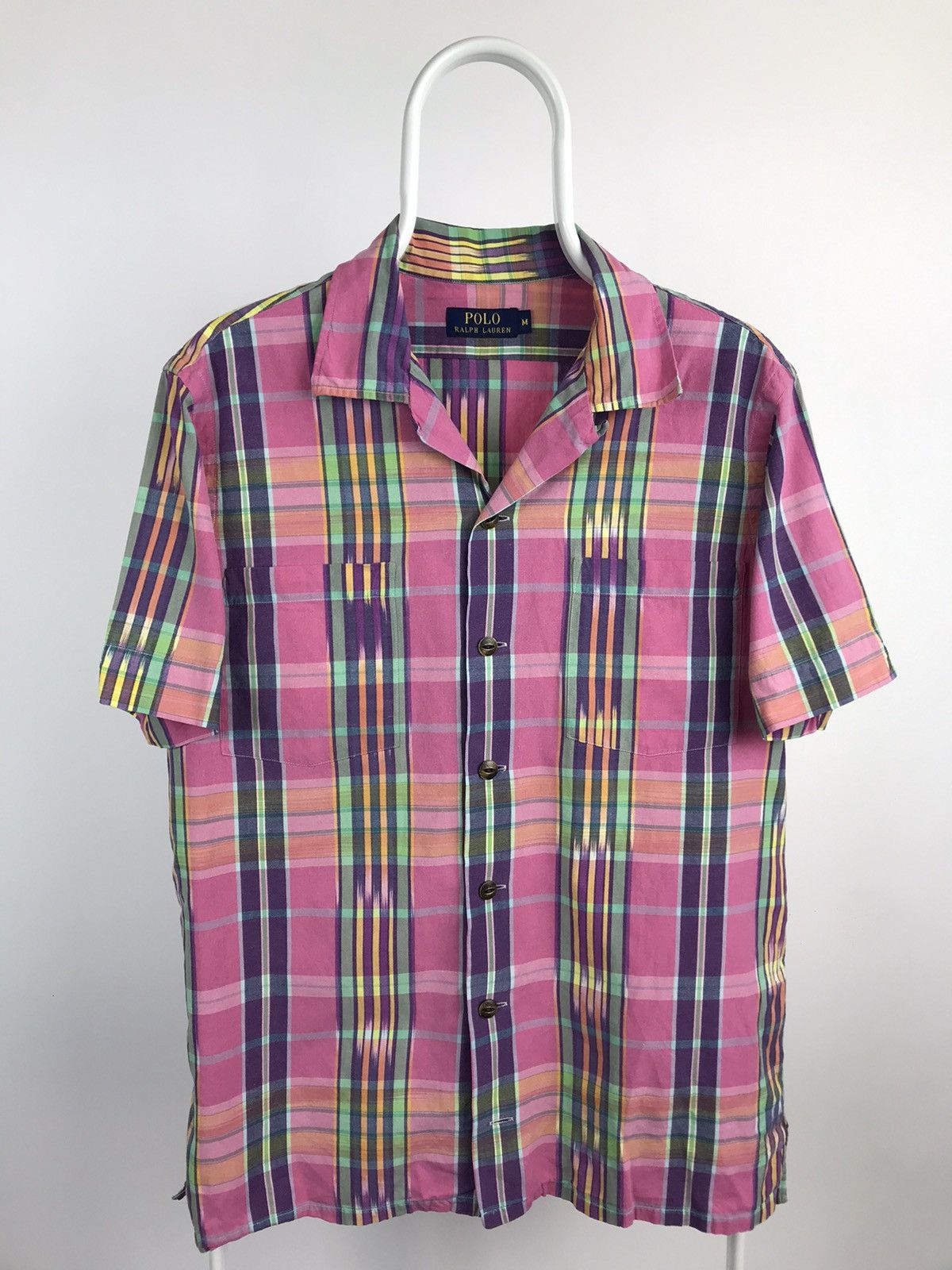 Vintage Vintage Polo Ralph Lauren Pink Short Sleeve Shirt Size US M / EU 48-50 / 2 - 1 Thumbnail
