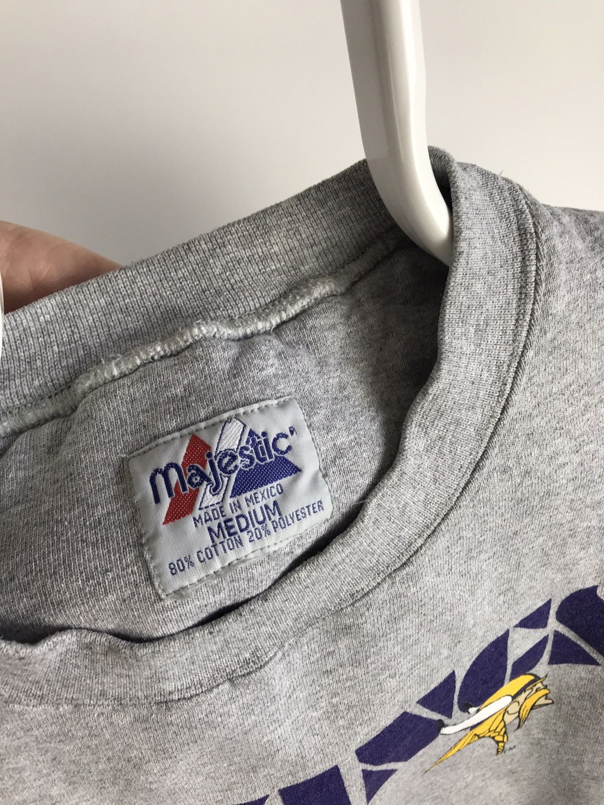 Majestic × Vintage Vintage Majestic Vikings Team Heavy Cotton Sweatshirt Size US M / EU 48-50 / 2 - 3 Thumbnail