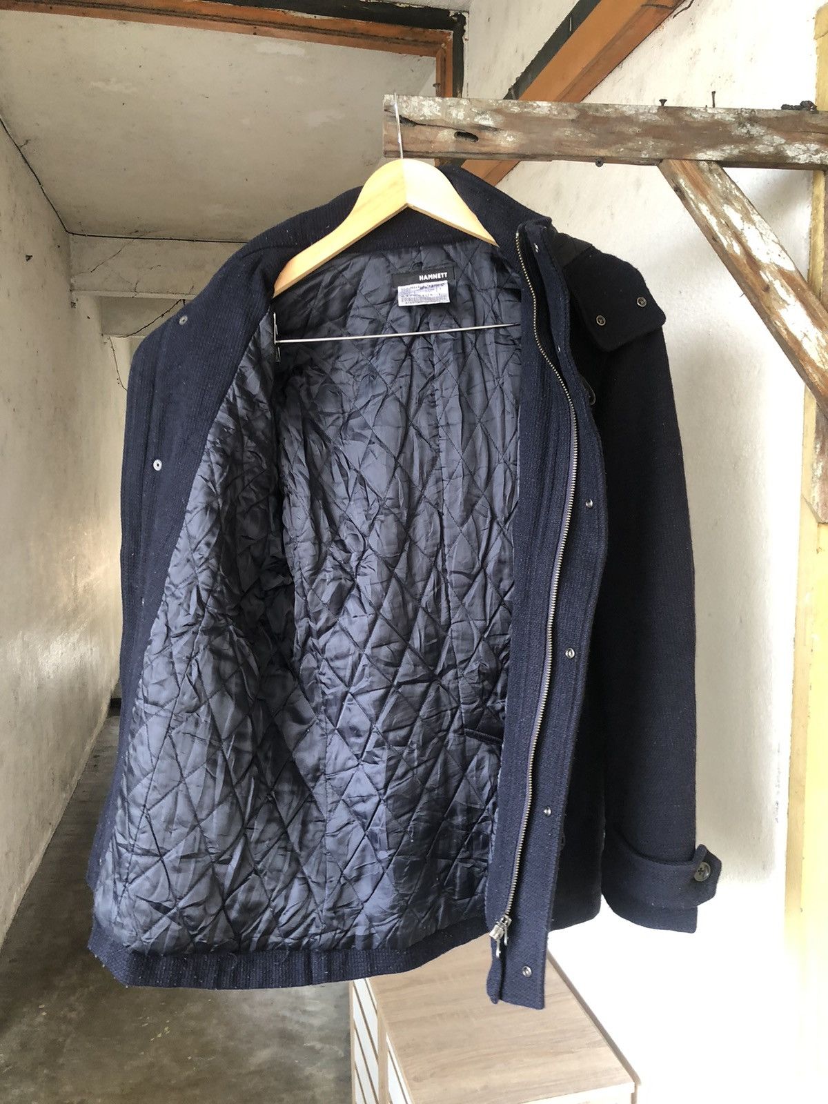 Katharine Hamnett London Vintage Katharine Hamnett London Duffle Coat Wt Hoodie Size US L / EU 52-54 / 3 - 16 Thumbnail