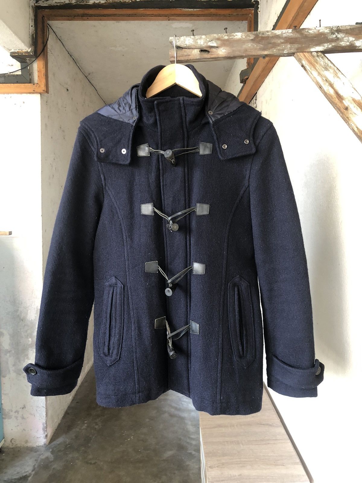 Katharine Hamnett London Vintage Katharine Hamnett London Duffle Coat Wt Hoodie Size US L / EU 52-54 / 3 - 4 Thumbnail
