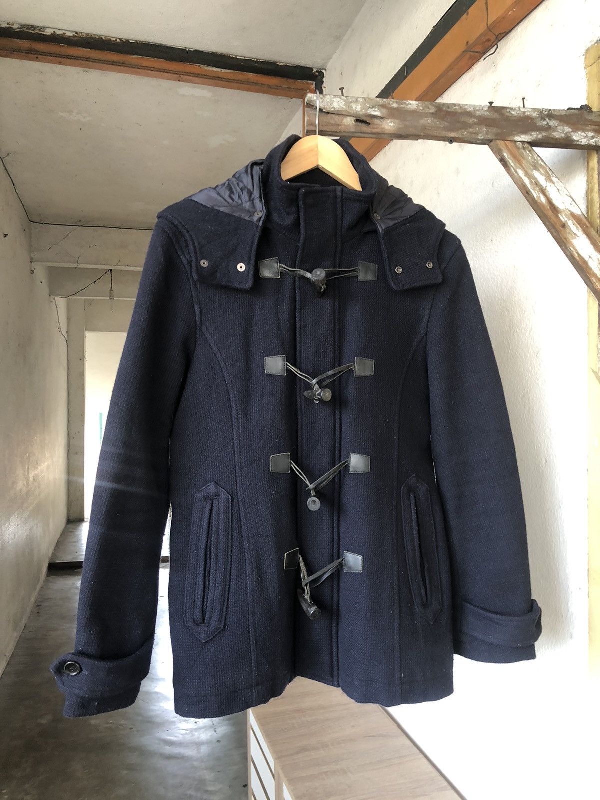 Katharine Hamnett London Vintage Katharine Hamnett London Duffle Coat Wt Hoodie Size US L / EU 52-54 / 3 - 7 Thumbnail