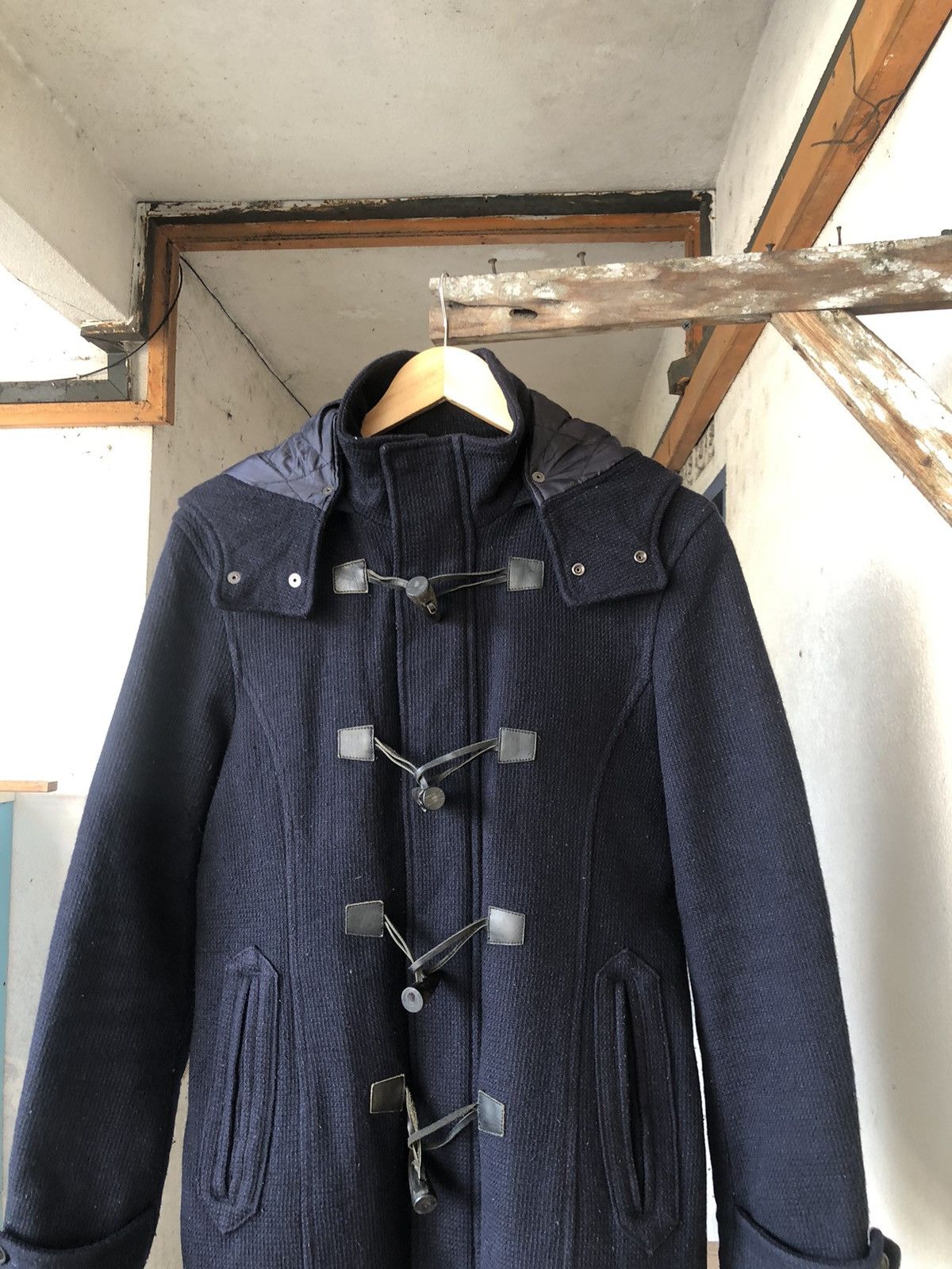 Katharine Hamnett London Vintage Katharine Hamnett London Duffle Coat Wt Hoodie Size US L / EU 52-54 / 3 - 6 Thumbnail