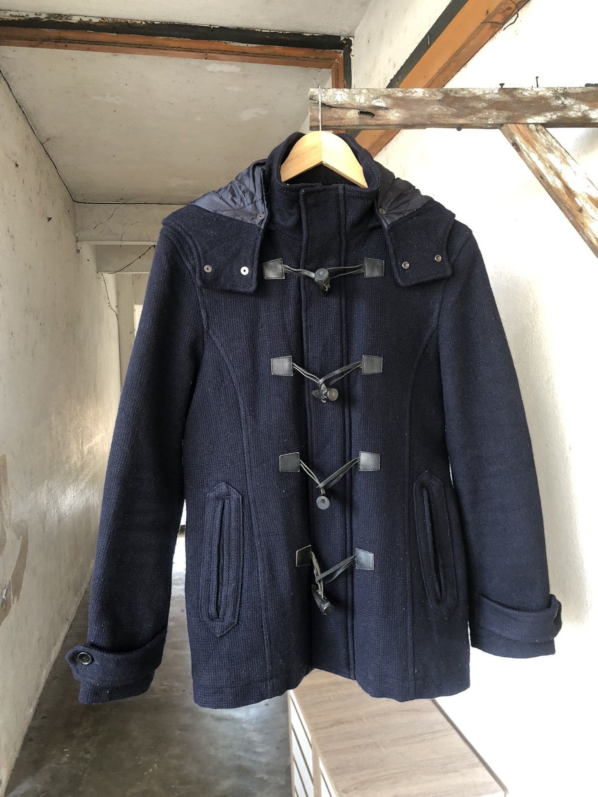 Katharine Hamnett London Vintage Katharine Hamnett London Duffle Coat Wt Hoodie Size US L / EU 52-54 / 3 - 5 Thumbnail