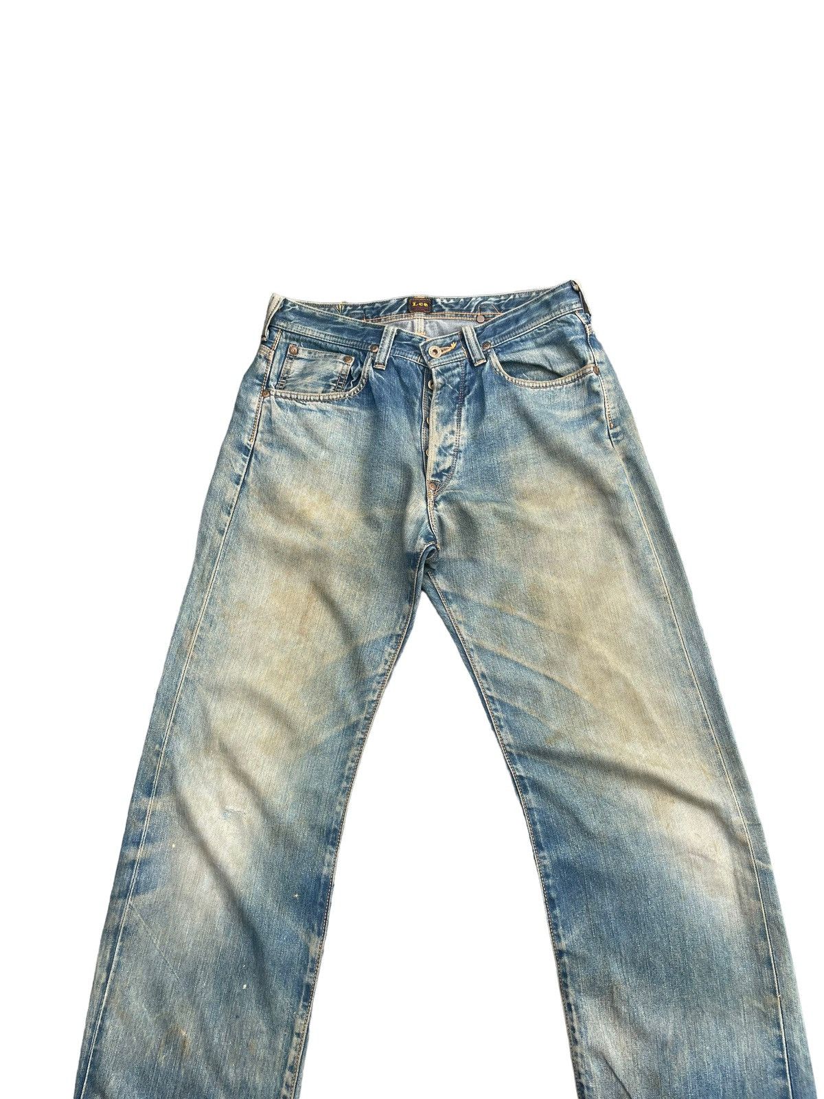 Lee × Vintage Vintage Lee Cowboy 101 Selvedge Distresed & Rework Size US 31 - 2 Thumbnail