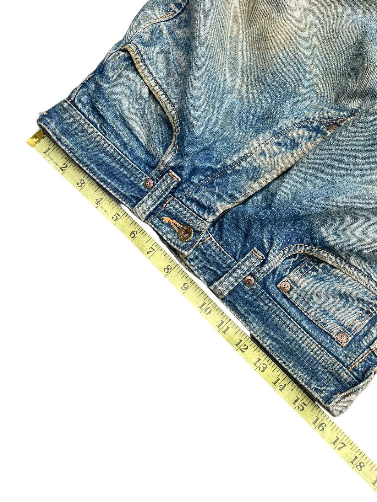 Lee × Vintage Vintage Lee Cowboy 101 Selvedge Distresed & Rework Size US 31 - 21 Thumbnail