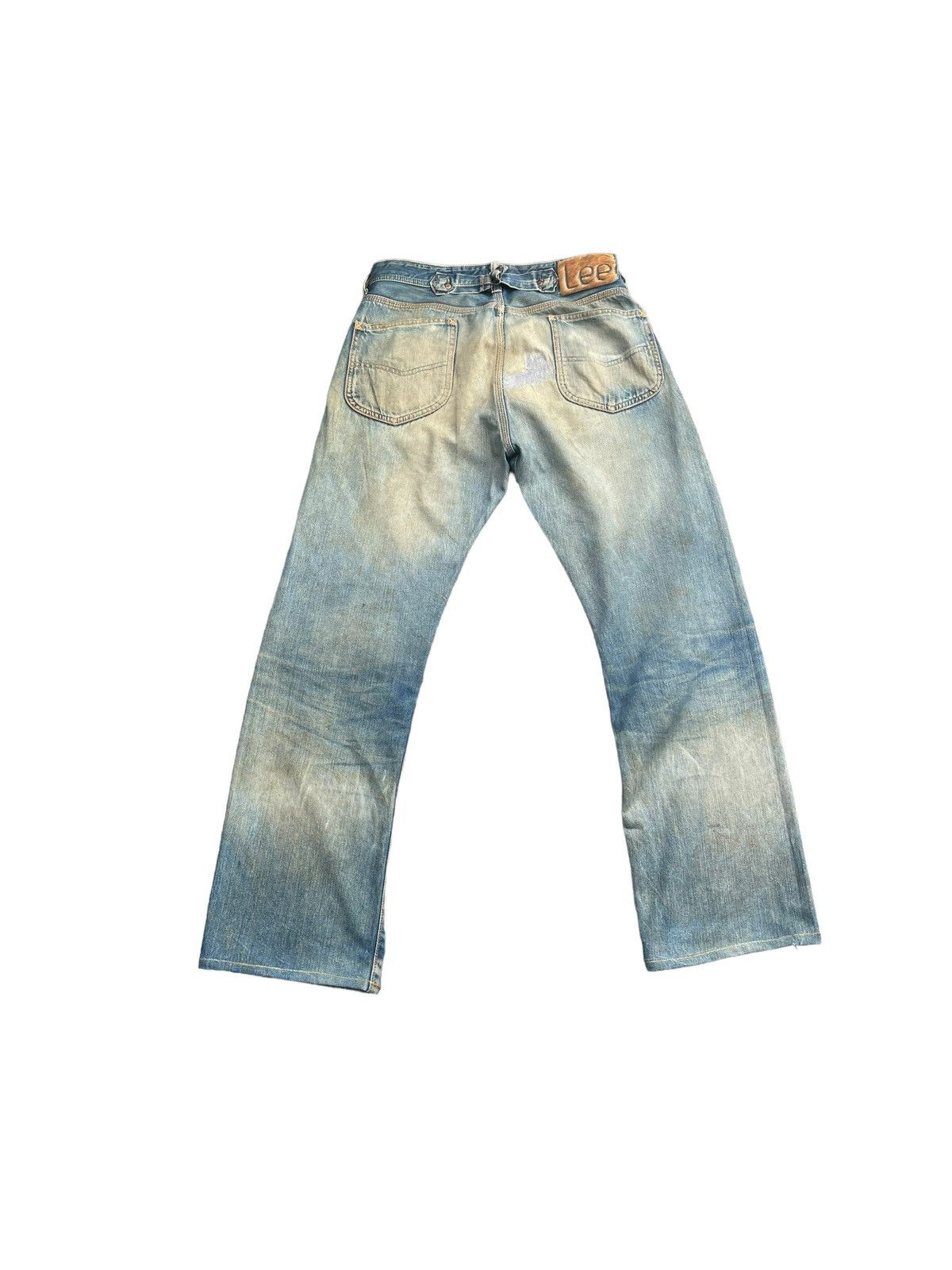 Lee × Vintage Vintage Lee Cowboy 101 Selvedge Distresed & Rework Size US 31 - 5 Thumbnail