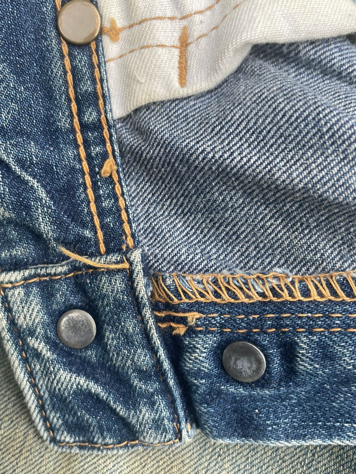 Lee × Vintage Vintage Lee Cowboy 101 Selvedge Distresed & Rework Size US 31 - 16 Thumbnail