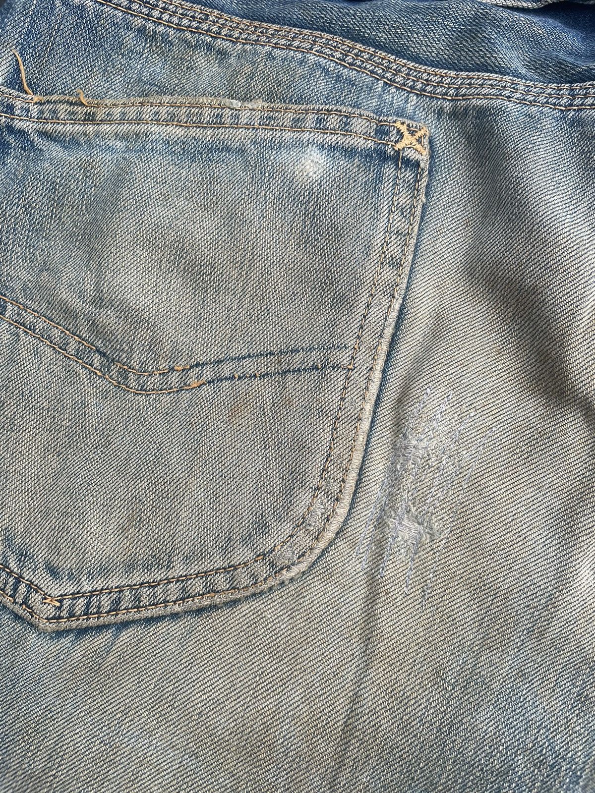Lee × Vintage Vintage Lee Cowboy 101 Selvedge Distresed & Rework Size US 31 - 14 Thumbnail