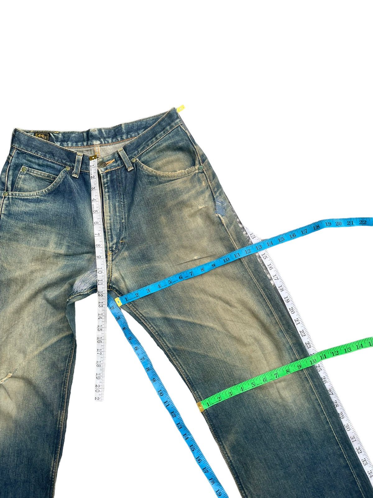 Lee Vintage Lee Riders 505 Selvedge Distresed & Rework Size US 31 - 24 Thumbnail