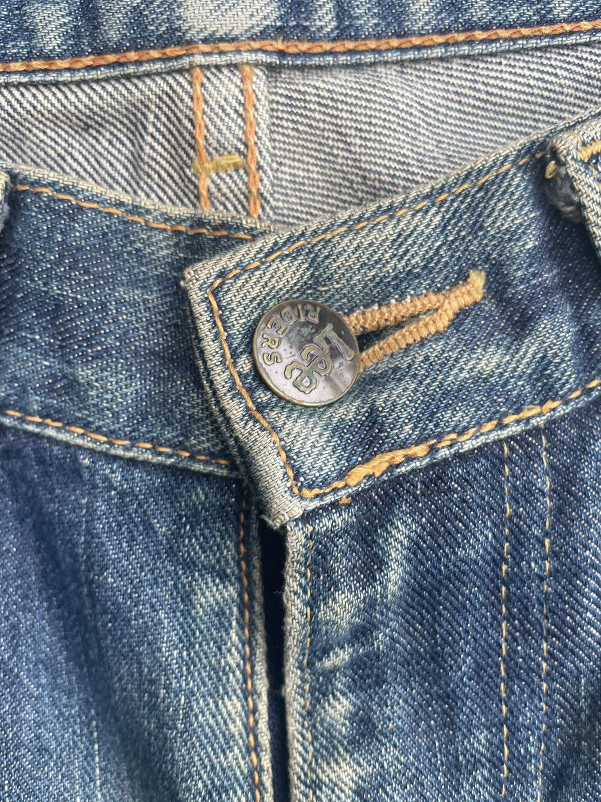 Lee Vintage Lee Riders 505 Selvedge Distresed & Rework Size US 31 - 20 Thumbnail