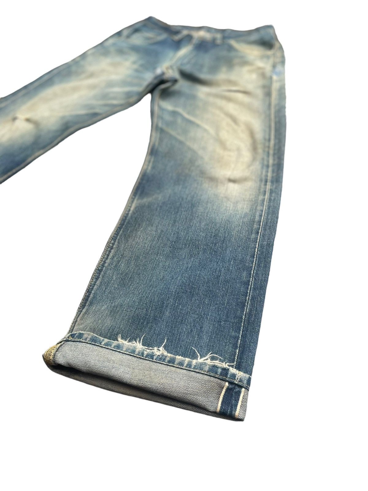 Lee Vintage Lee Riders 505 Selvedge Distresed & Rework Size US 31 - 2 Thumbnail