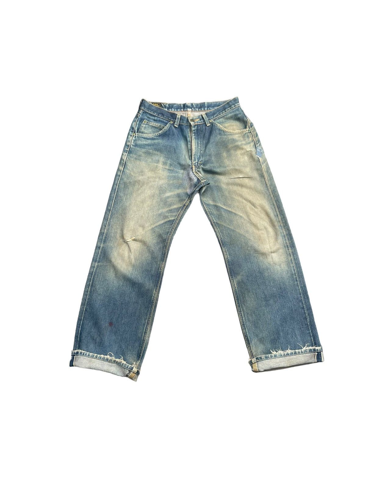 Lee Vintage Lee Riders 505 Selvedge Distresed & Rework Size US 31 - 1 Thumbnail