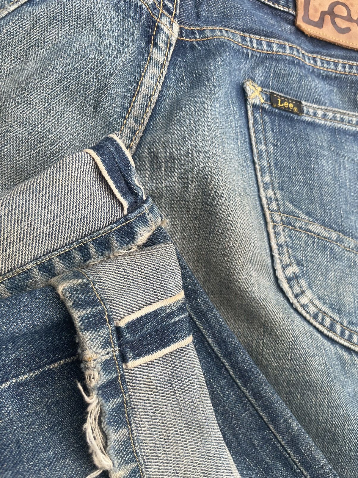 Lee Vintage Lee Riders 505 Selvedge Distresed & Rework Size US 31 - 15 Thumbnail