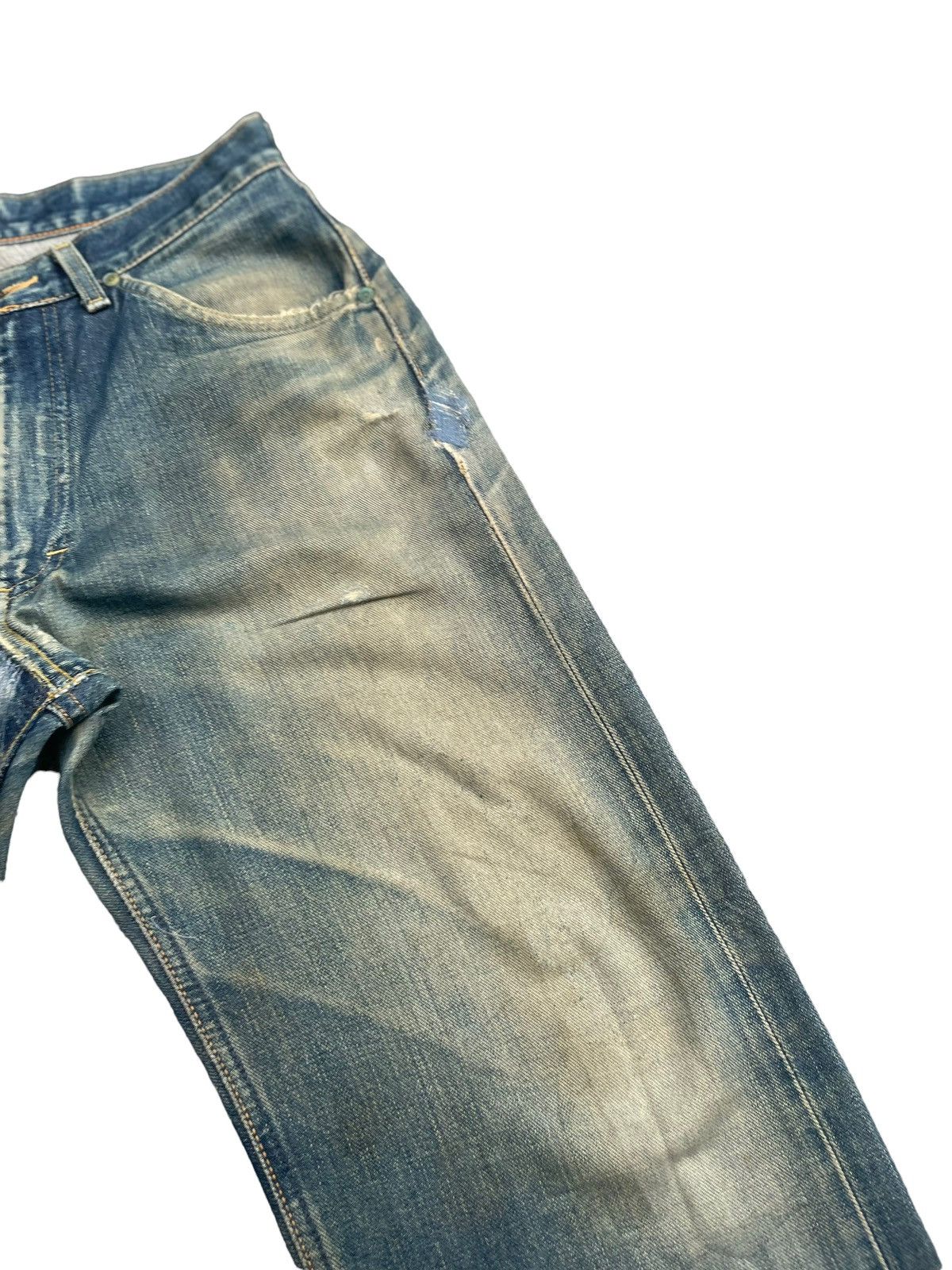 Lee Vintage Lee Riders 505 Selvedge Distresed & Rework Size US 31 - 6 Thumbnail