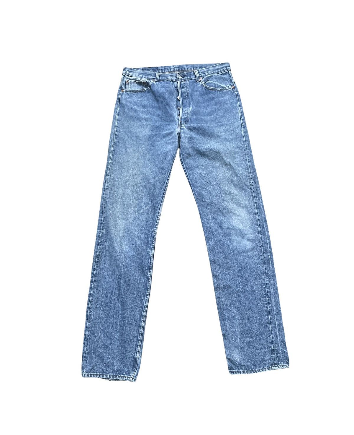 Levi's Vintage Levi’s 501 1989 Usa Aging Faded Wash Size US 34 / EU 50 - 1 Thumbnail