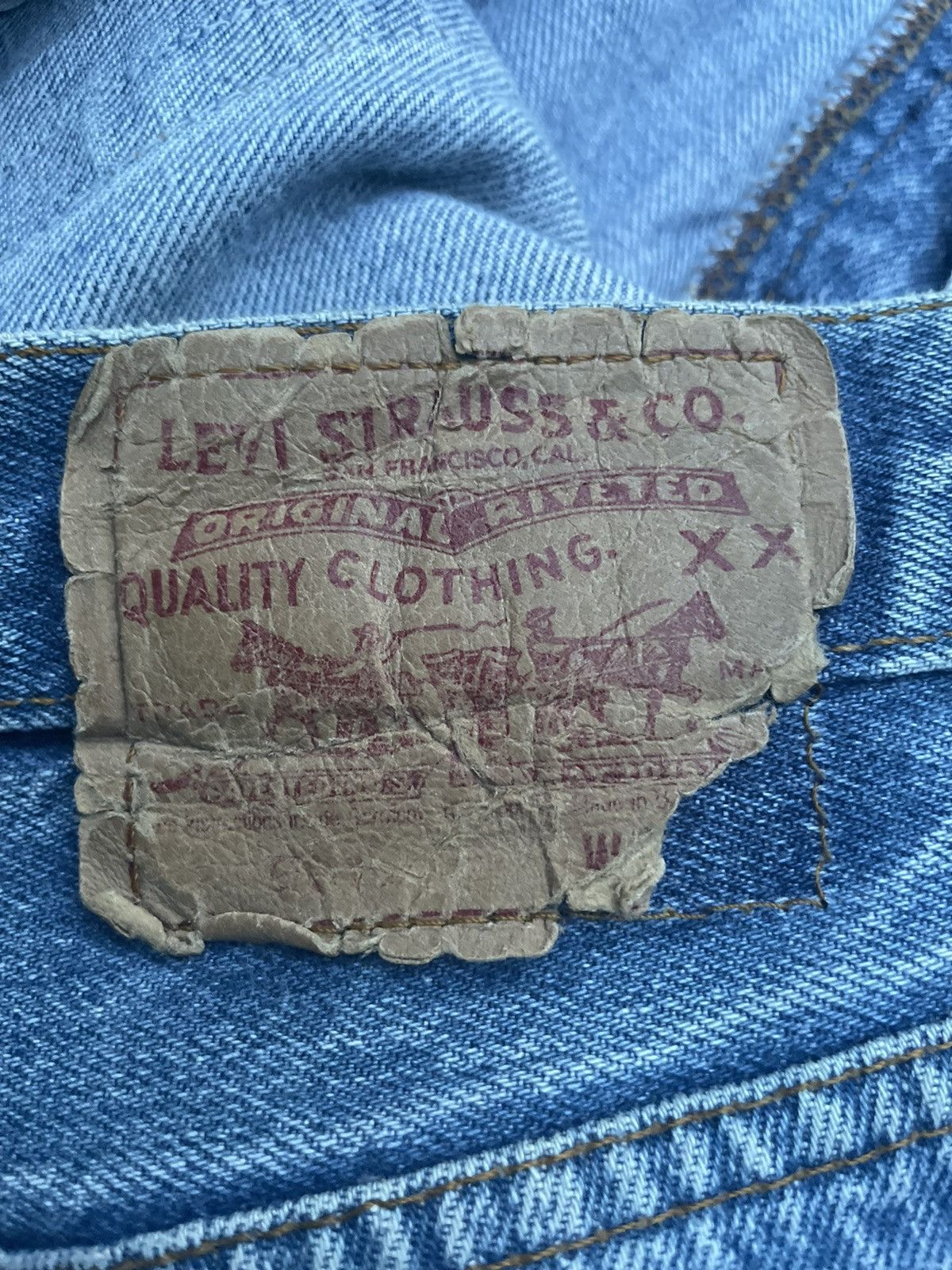 Levi's Vintage Levi’s 501 1989 Usa Aging Faded Wash Size US 34 / EU 50 - 9 Thumbnail
