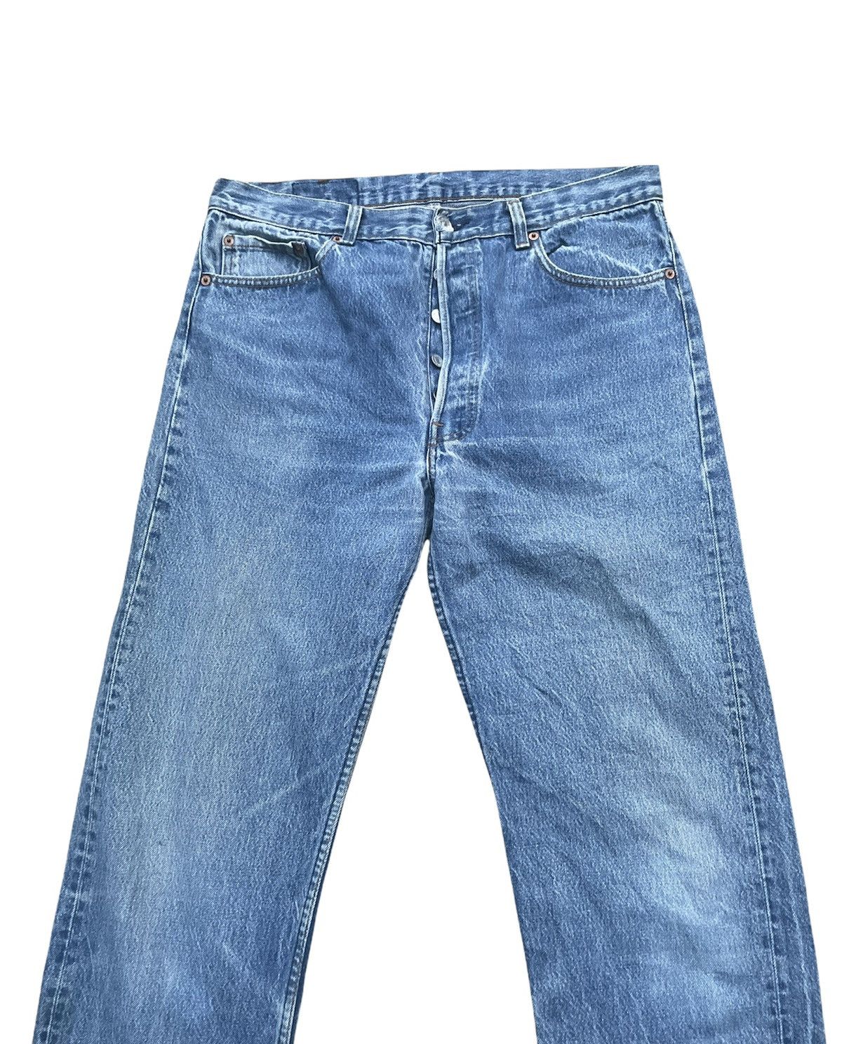 Levi's Vintage Levi’s 501 1989 Usa Aging Faded Wash Size US 34 / EU 50 - 3 Thumbnail