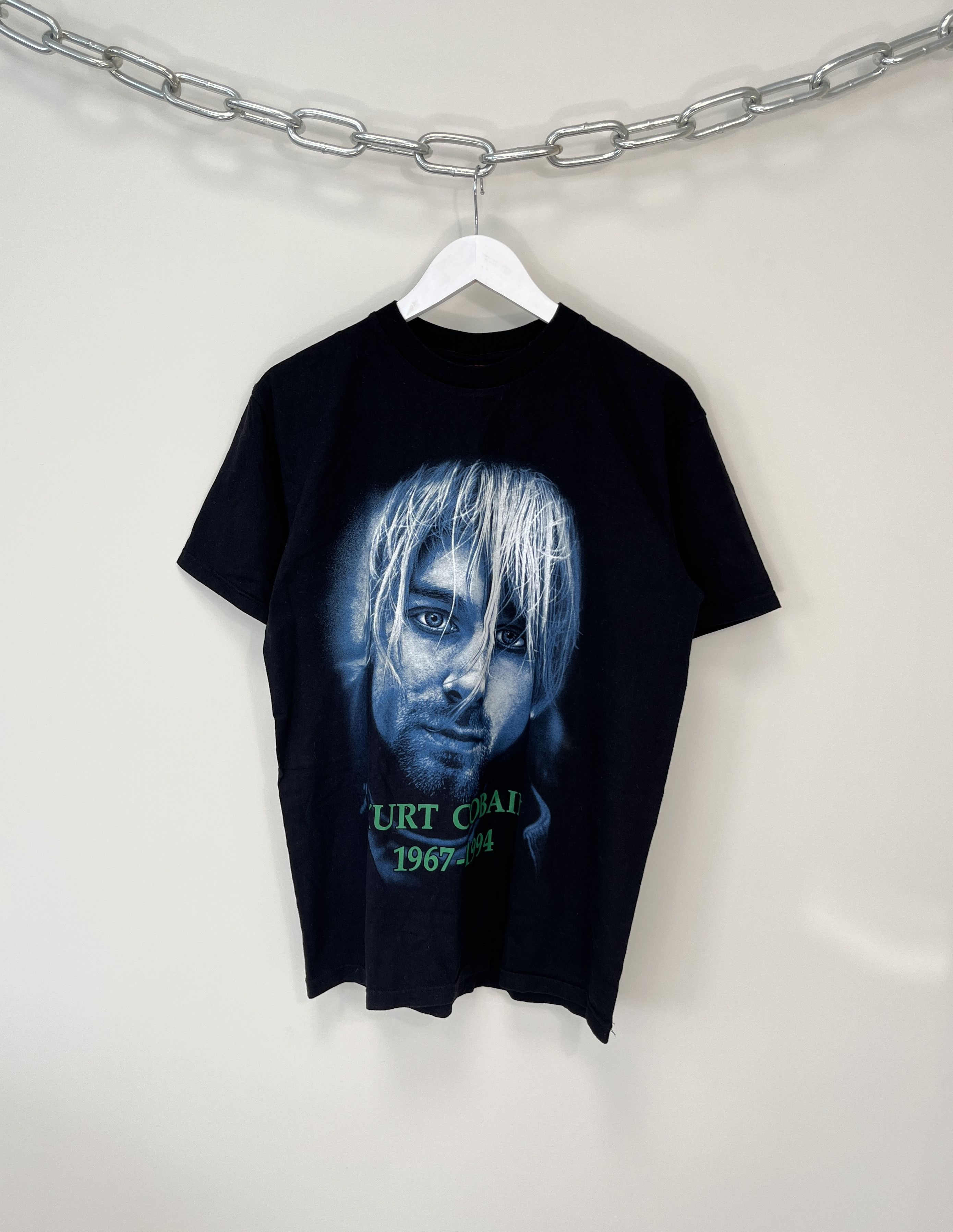 Vintage Vintage Kurt Cobain 1967-1994 Nirvana Black Band Tee | Grailed