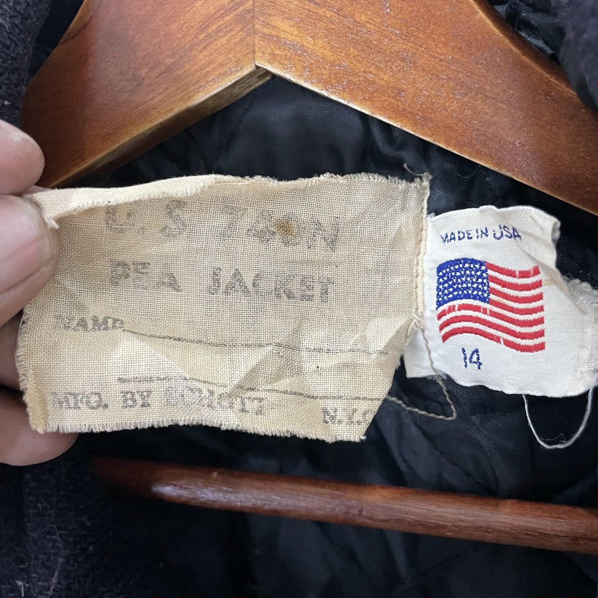 Schott Vintage U.S 740N Schott Pea Coat Jacket Size L / US 10 / IT 46 - 7 Thumbnail