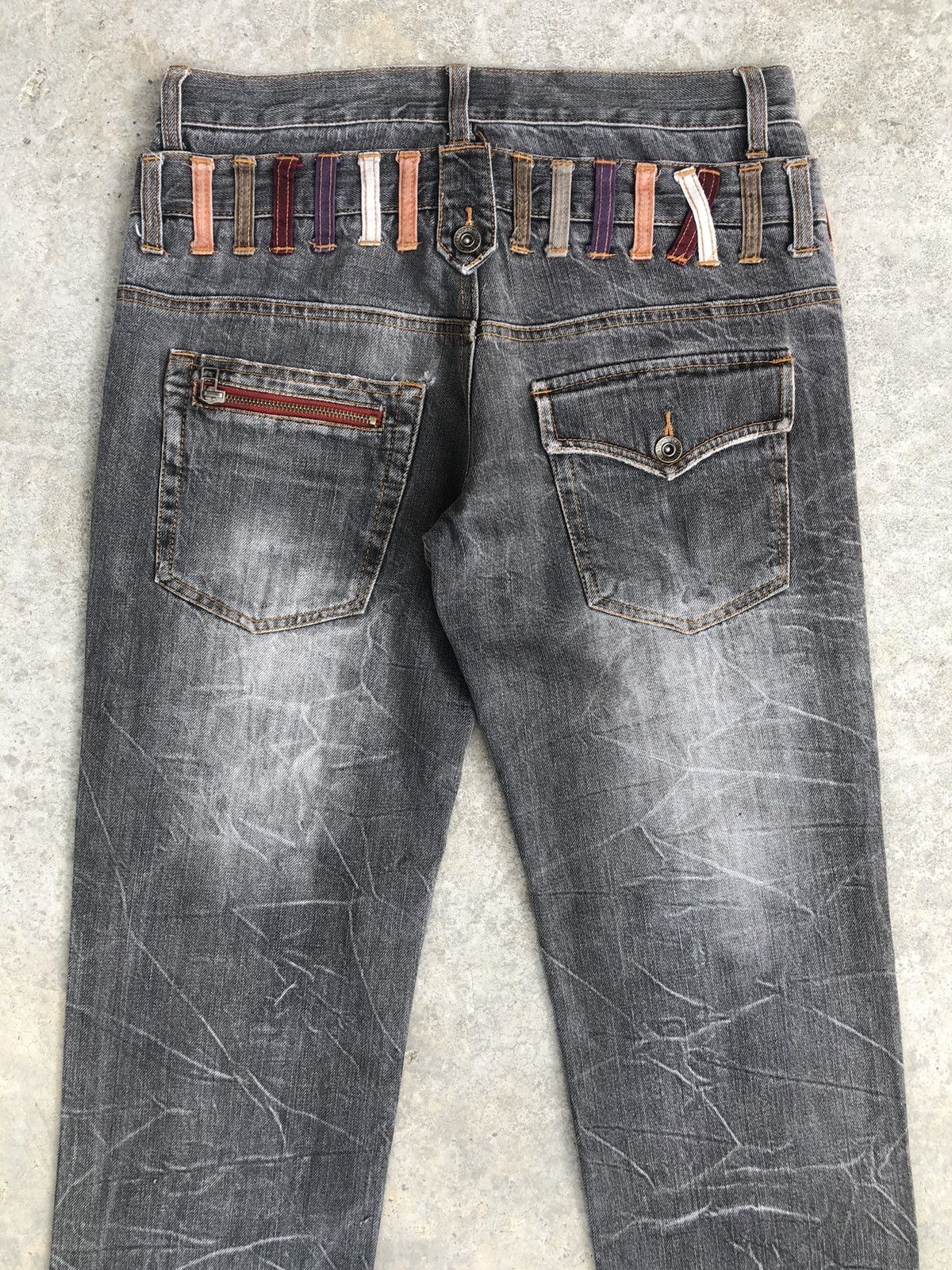 Hysteric Glamour Japanese Nylaus Double Waist Distressed Jeans Size US 31 - 8 Thumbnail