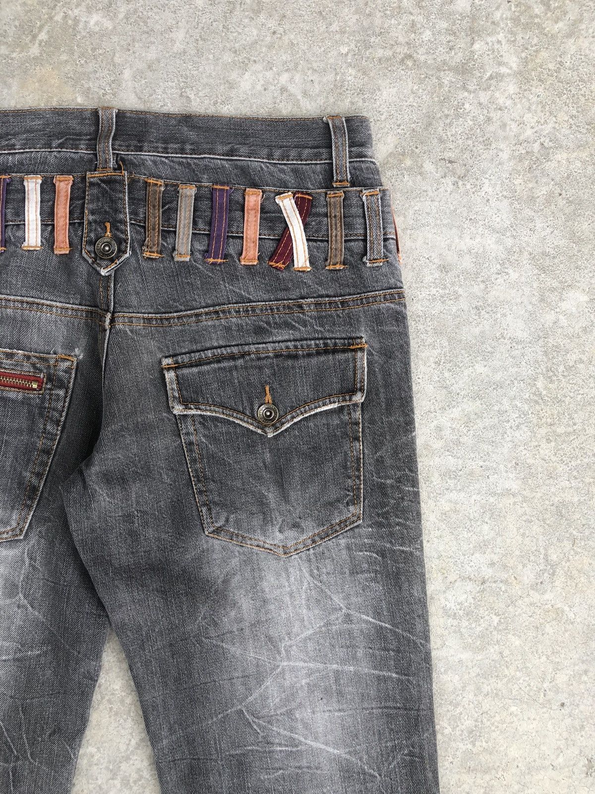 Hysteric Glamour Japanese Nylaus Double Waist Distressed Jeans Size US 31 - 10 Thumbnail