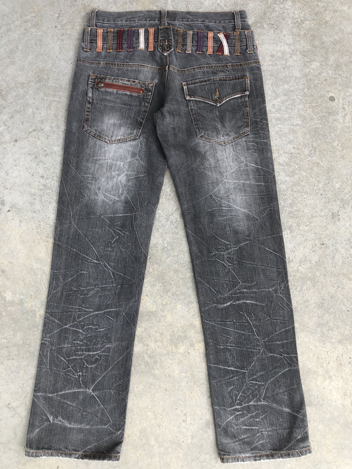 Hysteric Glamour Japanese Nylaus Double Waist Distressed Jeans Size US 31 - 2 Thumbnail