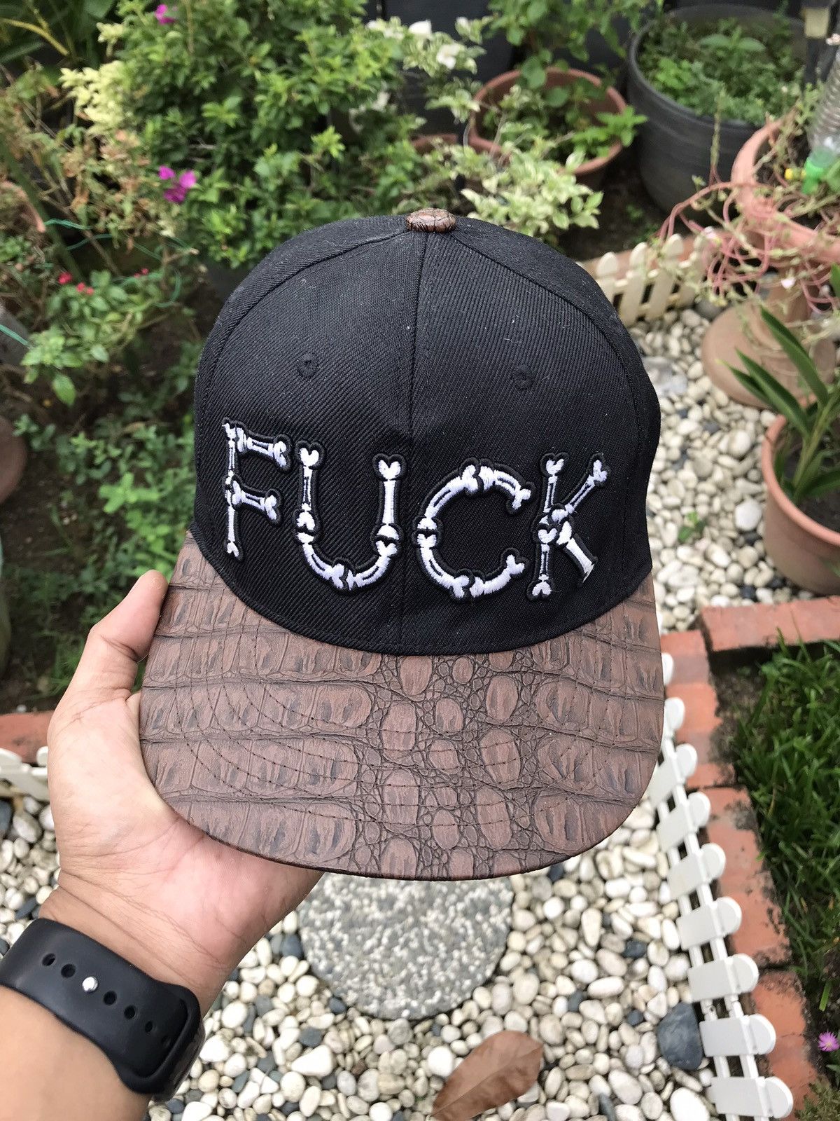 Japanese Brand ACCEPT OFFER 💥 VINTAGE FUCK BONES CAP HAT BY TEAMLIFF Size ONE SIZE - 1 Thumbnail