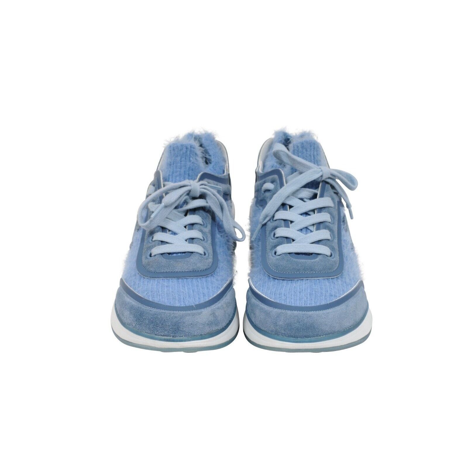 Chanel Blue Cashmere Sport Sprint Sneakers Size US 8 / IT 38 - 2 Thumbnail