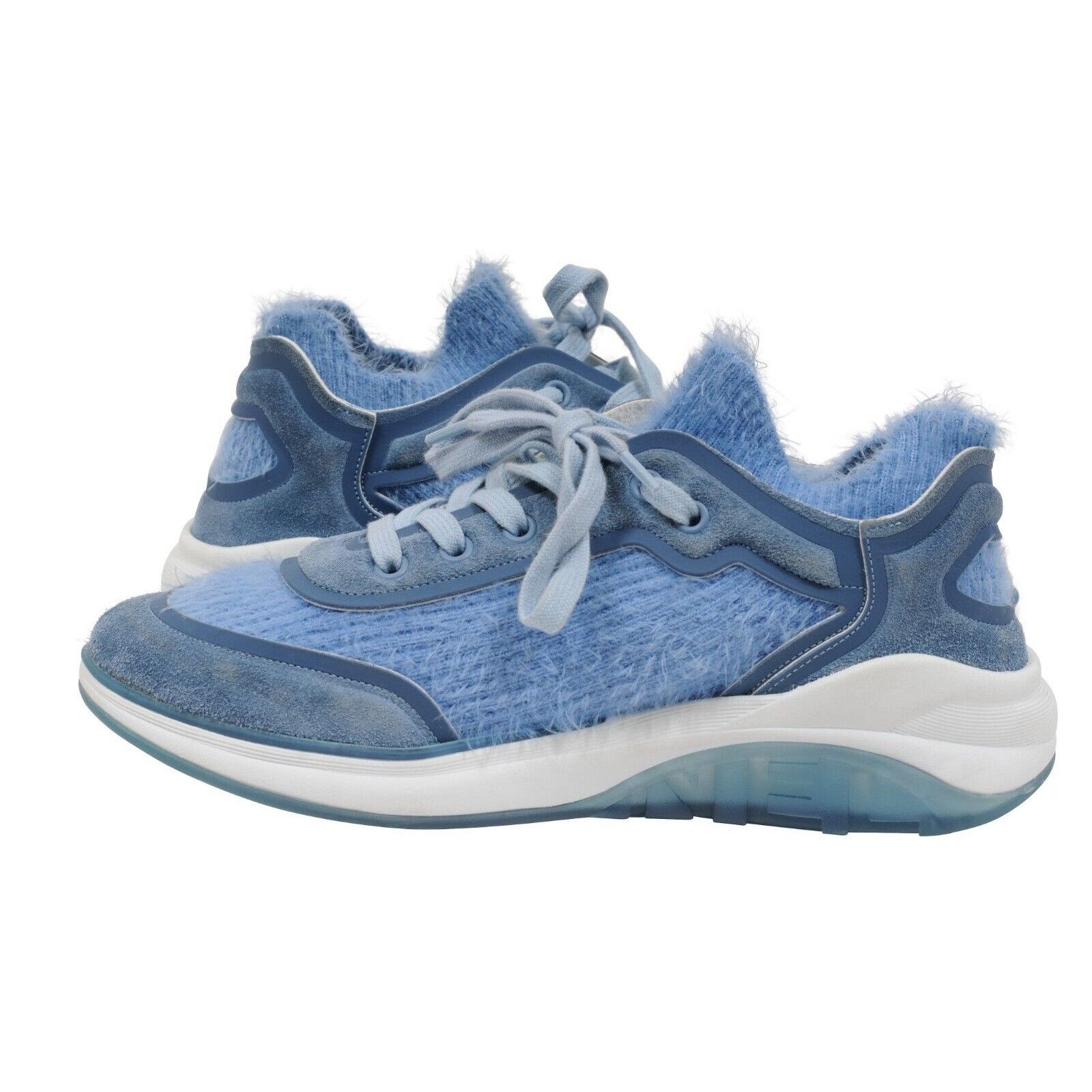 Chanel Blue Cashmere Sport Sprint Sneakers Size US 8 / IT 38 - 9 Thumbnail