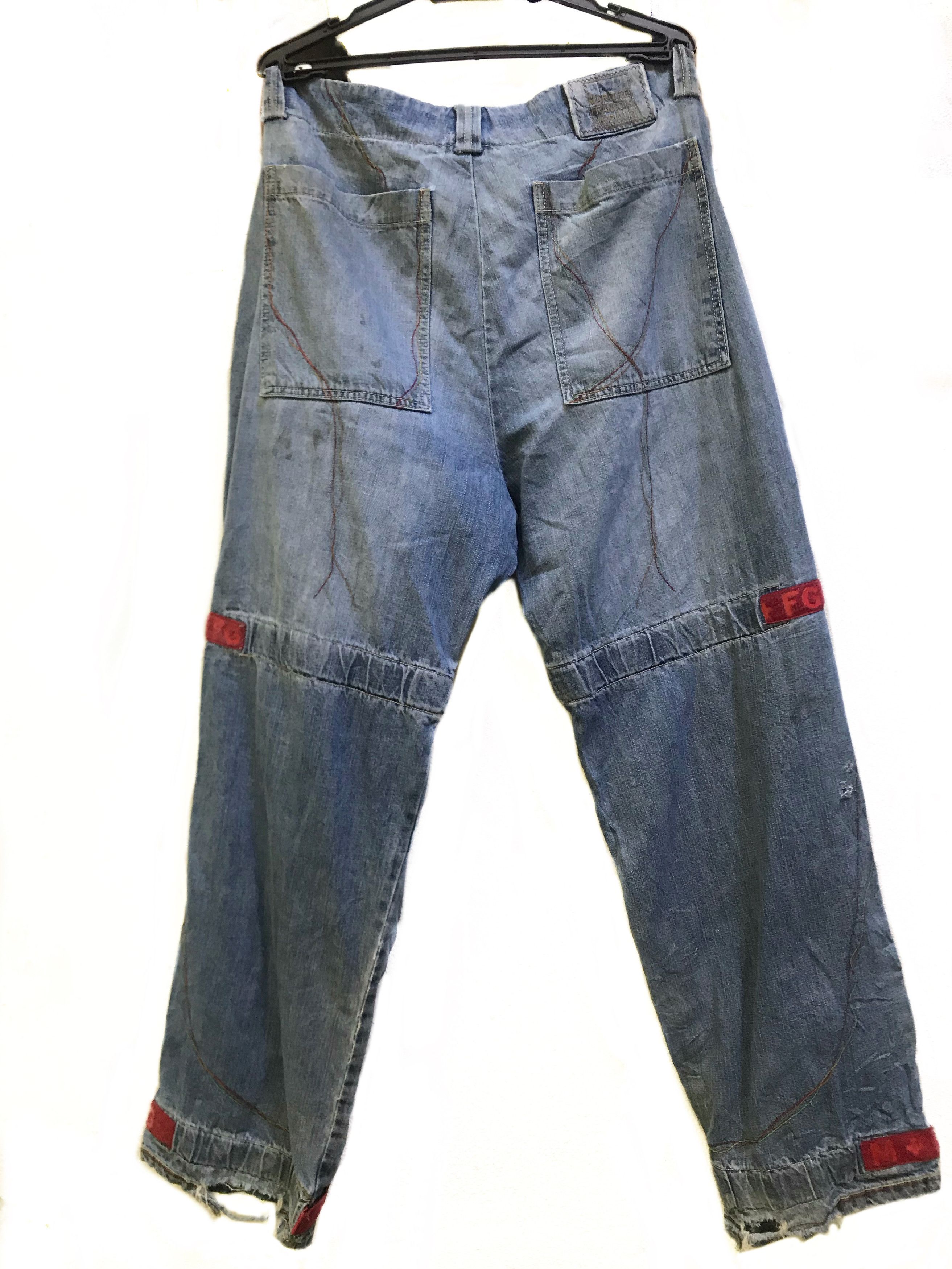 Marithe + Francois Girbaud Marithe Francois Girbaud Bondage Baggy Denim Pants Size US 36 / EU 52 - 2 Thumbnail