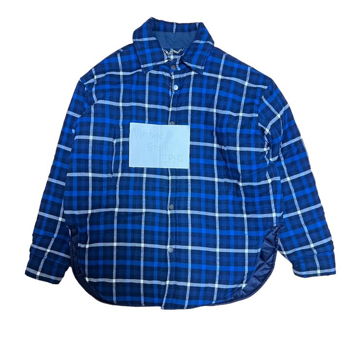 Balenciaga BALENCIAGA 2017AW padded oversize flannel shirts jacket