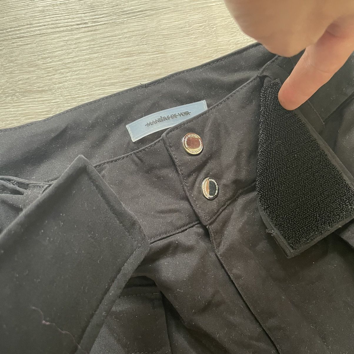 Maniere De Vior × Vintage Maniere De Voir Bondage Cargo Opium Y2K pants Size US 30 / EU 46 - 6 Thumbnail